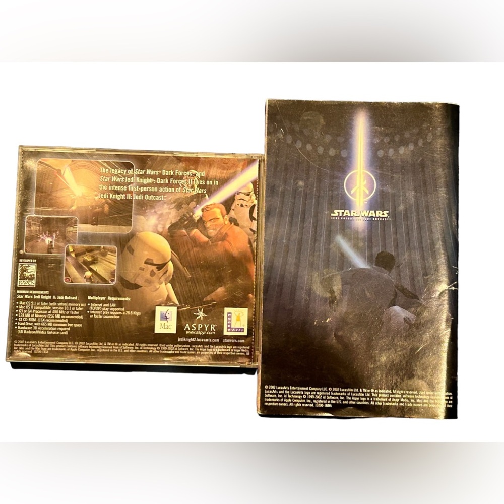 🍄Star Wars Jedi Knight II: Jedi Outcast CD ROM Game & Booklet for Mac Rated T - Picture 3 of 4